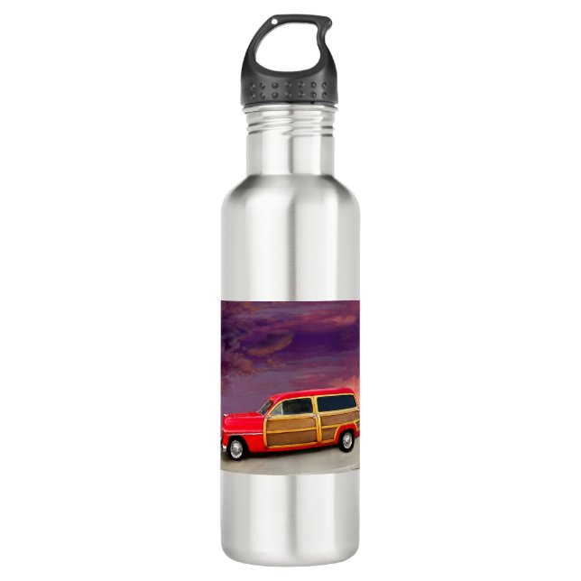 LIN55 Red Woody.tif Stainless Steel Water Bottle (Front)