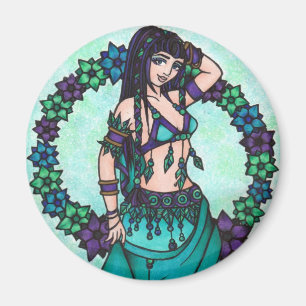 Lina belly dancer magnet
