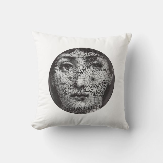 lina cavalieri throw pillow (Front)
