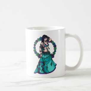 Lina Flower Goddess Belly Dancer Art Coffee Mug