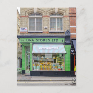 Lina Stores, Brewer Street W1, London UK Postcard