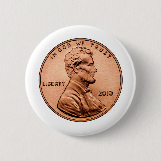LINCOL PENNY PINBACK BUTTON
