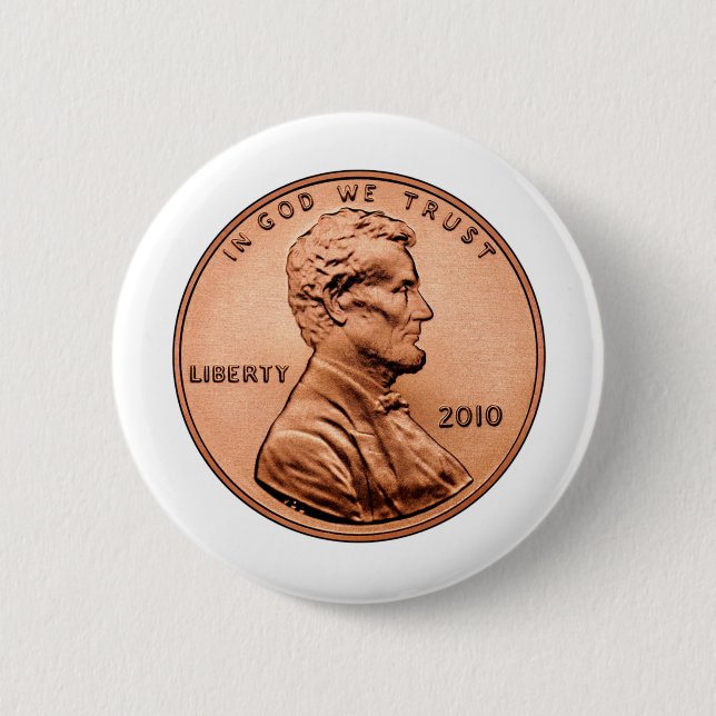 LINCOL PENNY PINBACK BUTTON (Front)
