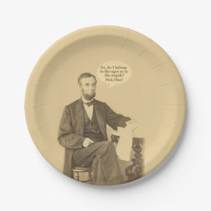 Lincoln Ages or Angels Historic Quote Paper Plates