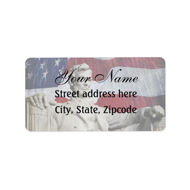 Lincoln and Fireworks Label (Front)