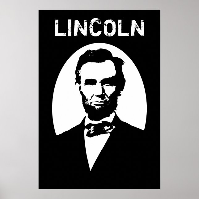 Lincoln Black and White Poster (Front)