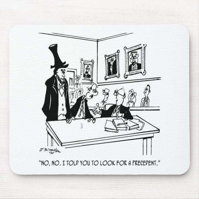 Lincoln Cartoon 5488 Mouse Pad (Front)