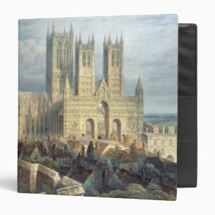 Lincoln Cathedral from the North West, c.1850 3 Ring Binder