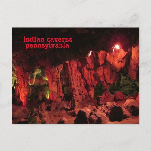 lincoln caverns, pennsylvania postcard (Front)