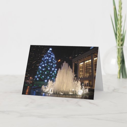 Lincoln Centers Christmas Tree _  card