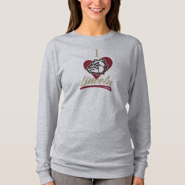 Lincoln Christian School - Women's Scoopneck Shirt (Front)