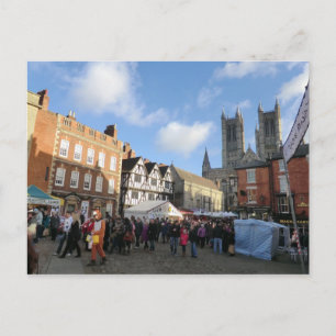LIncoln Christmas Market Holiday Postcard