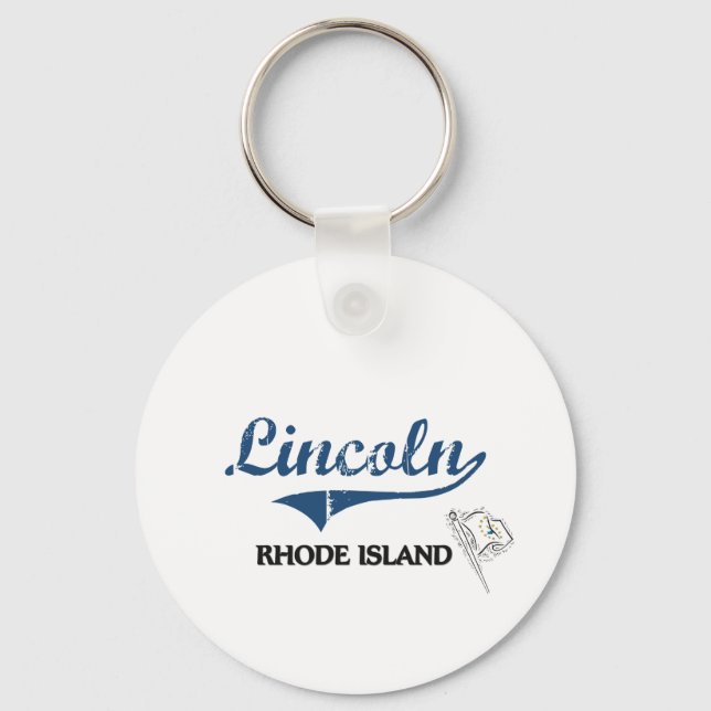 Lincoln City Classic Keychain (Front)