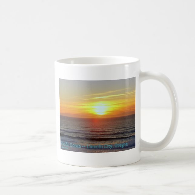 Lincoln City, Oregon - Sunset Coffee Mug (Right)