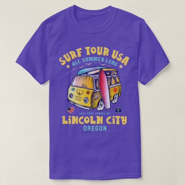 Lincoln City Oregon T-Shirt (Design Front)