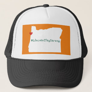 Lincoln City Strong Heart White Trucker Hat