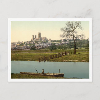Lincoln City View, Lincolnshire, England Postcard