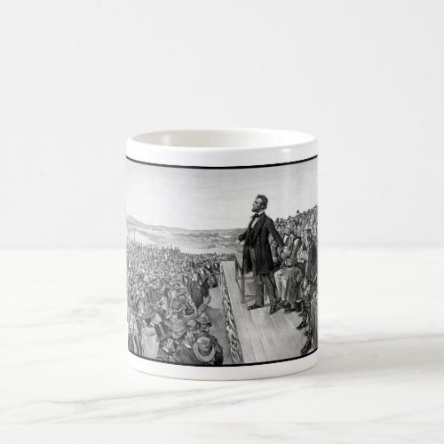 Lincoln Delivering The Gettysburg Address Coffee Mug