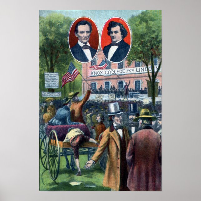 Lincoln-Douglas Debate of 1858 Poster (Front)