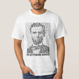 Lincoln/Gettysburg Text Mosaic T-Shirt