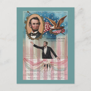 Lincoln Giving His Inaugural Address Postcard