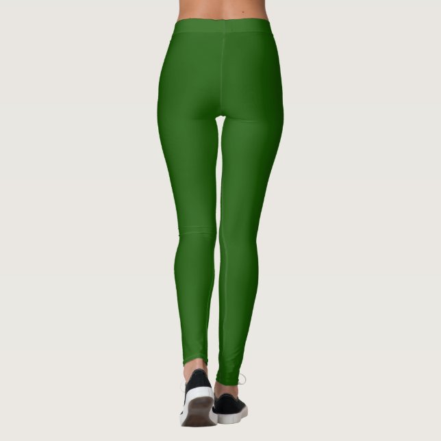 Lincoln Green Solid Color Leggings