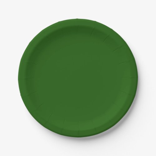 Lincoln Green Solid Color Paper Plates