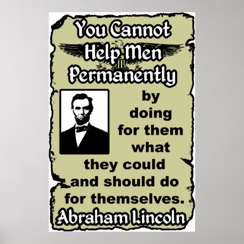 Lincoln Help Yourself Poster