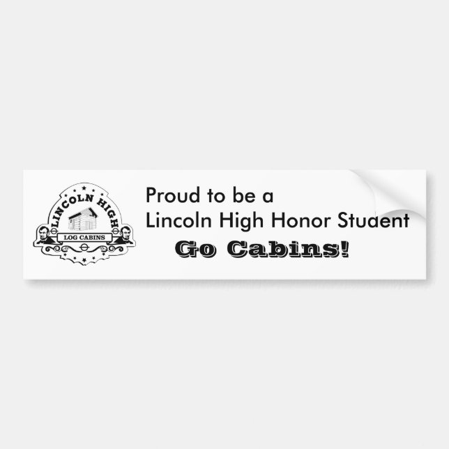 Lincoln High Honor Roll Bumper Sticker (Front)