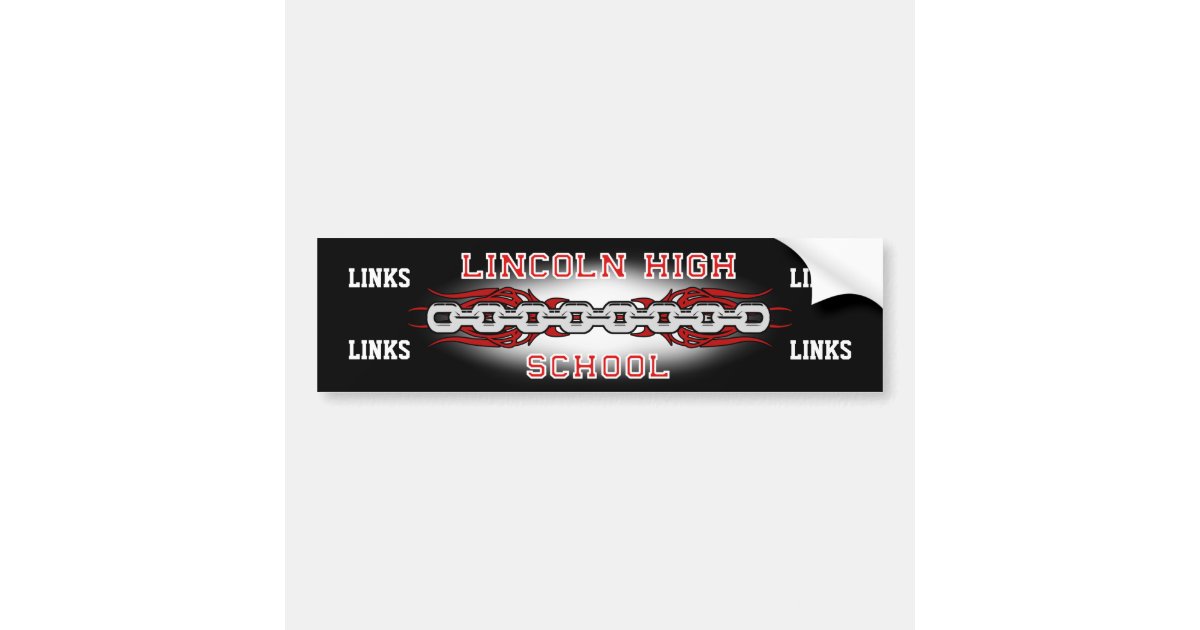 Lincoln High School Links Bumper sticker | Zazzle