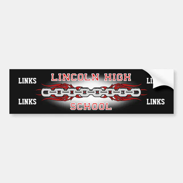 Lincoln High School Links Bumper sticker | Zazzle