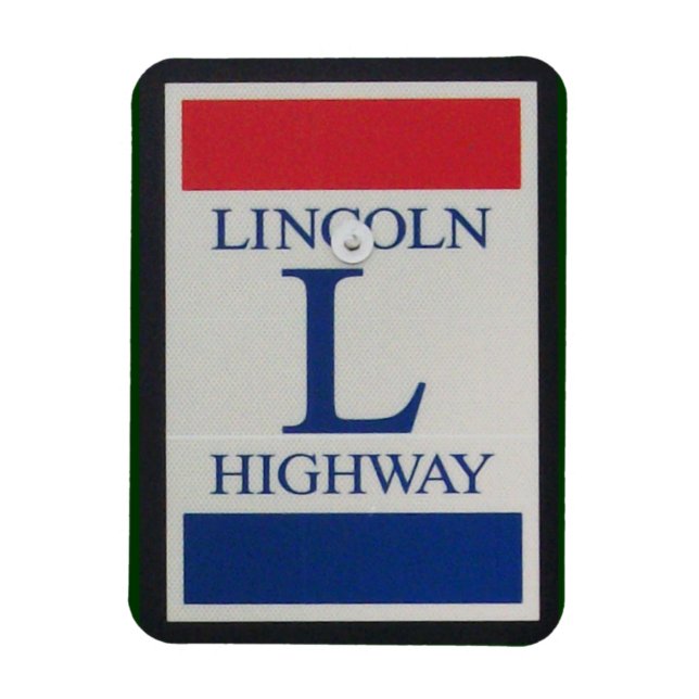 Lincoln Highway Road Sign Magnet (Vertical)