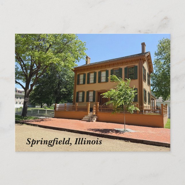 Lincoln Home Historic Site Holiday Postcard (Front)
