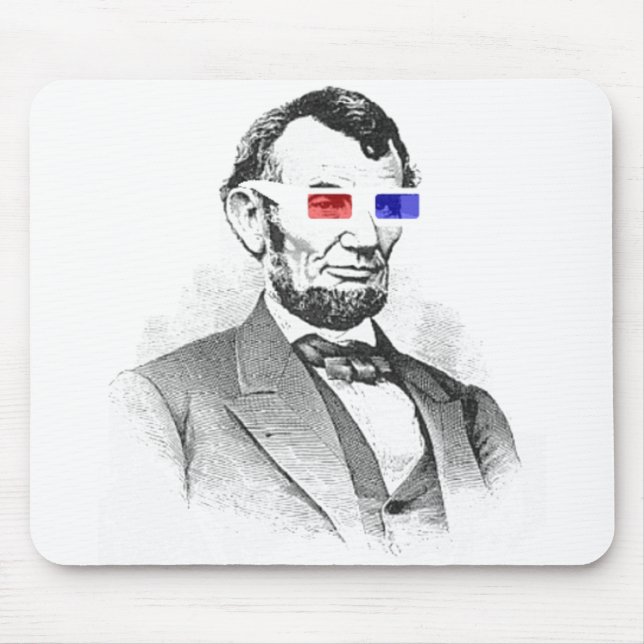 Lincoln in 3D! Mouse Pad (Front)