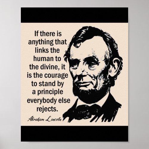Lincoln Leadership Quote Poster