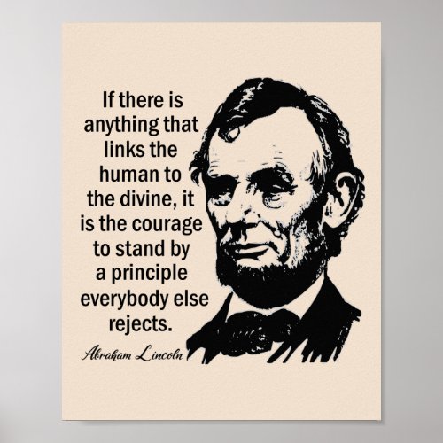 Lincoln Leadership Quote Poster