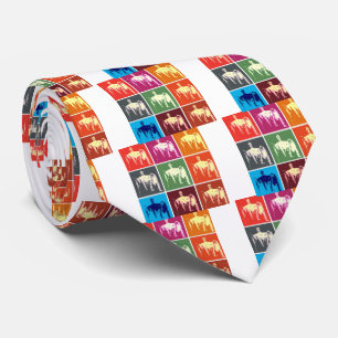Lincoln Memorial Abstract Neck Tie
