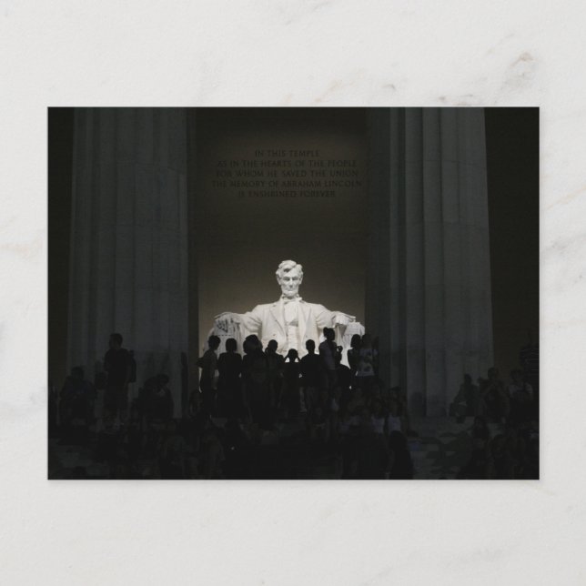 Lincoln Memorial at Night Postcard (Front)