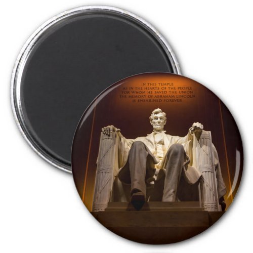 Lincoln Memorial At Night _ Washington DC Magnet