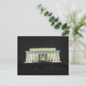 Lincoln Memorial at Night Washington DC 002 Postcard (Standing Front)