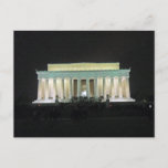 Lincoln Memorial at Night Washington DC 002 Postcard