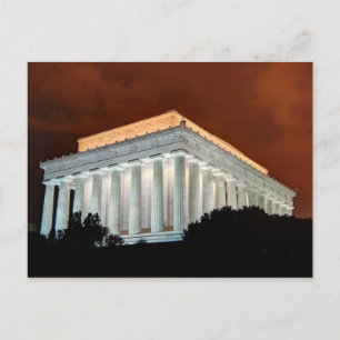 Lincoln Memorial at Night  - Washington DC Postcard