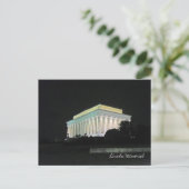 Lincoln Memorial at Night Washington DC Postcard (Standing Front)
