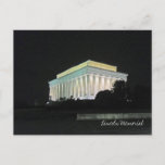 Lincoln Memorial at Night Washington DC Postcard
