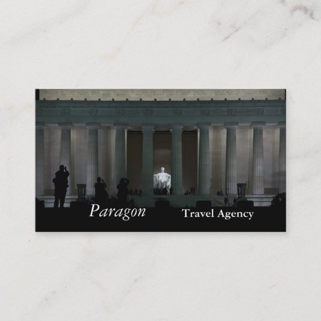 Lincoln Memorial Business Card (Front)