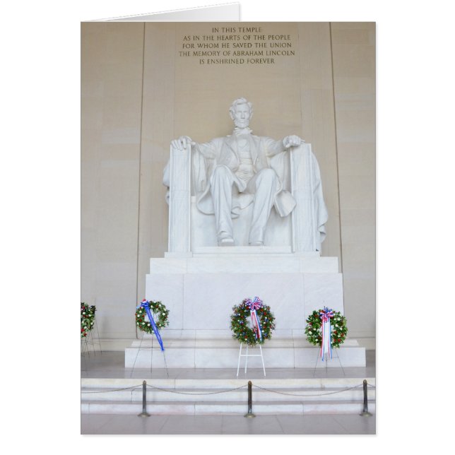 Lincoln Memorial. Cards (Front)