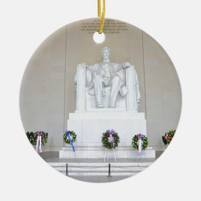 Lincoln Memorial. Ceramic Ornament (Front)
