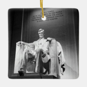 Lincoln Memorial Ceramic Ornament