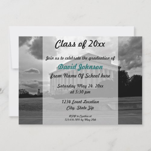 Lincoln Memorial Graduation Invitation
