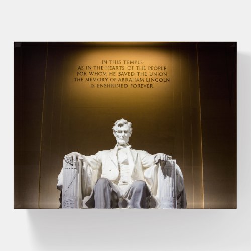 Lincoln Memorial _ Paperweight